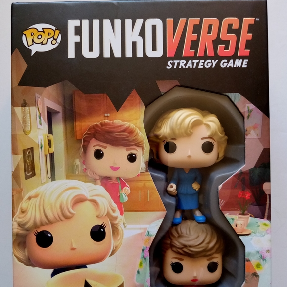 FunkoVerse The Golden Girls Strategy Game NEW in Box Rose Betty White & Blanche - Picture 2 of 9